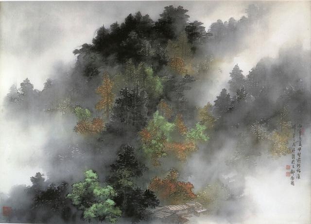 台湾画家张坤熙山水画精选作品