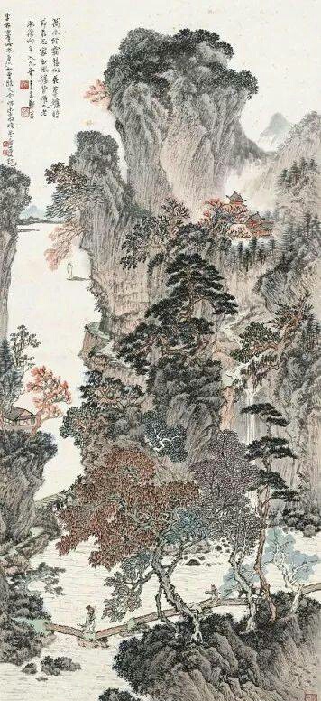 近现代著名画家郑午昌精选山水画作品