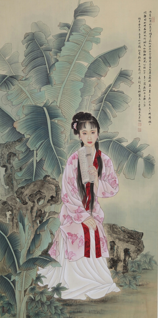 近现代画家赵永夫仕女图精选画作