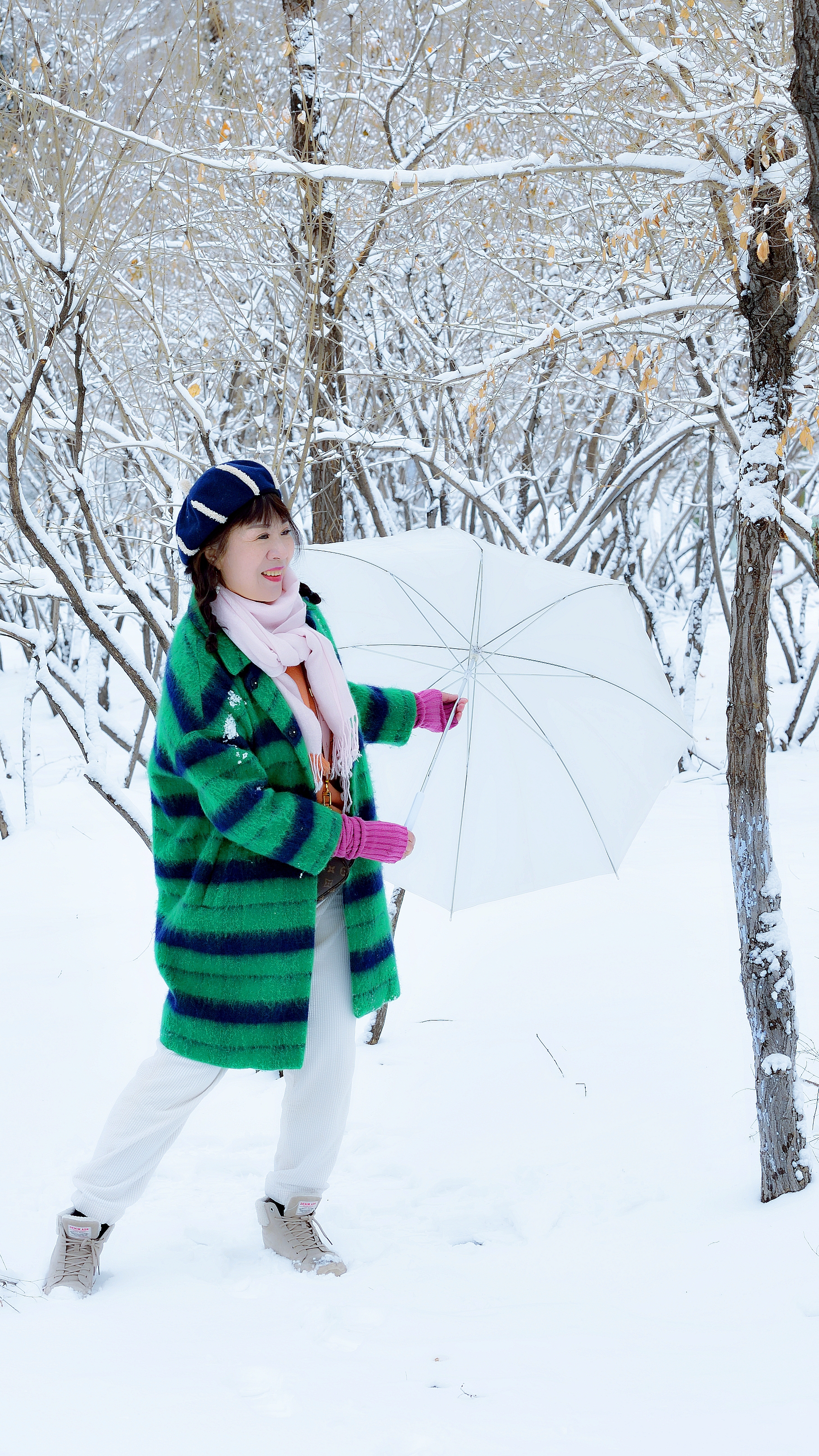 阳春三月～雪花飘