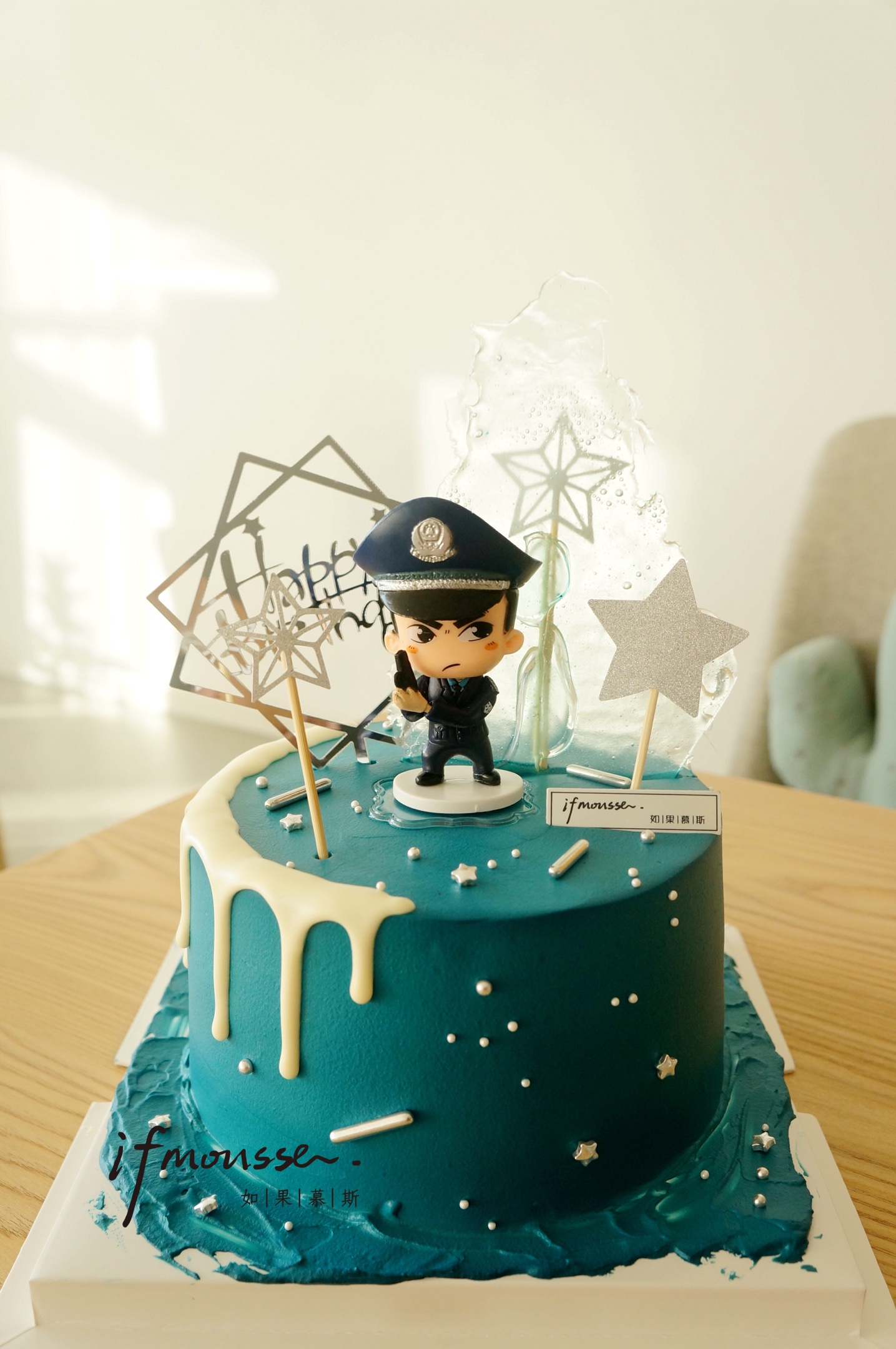 110警察节蛋糕造型 - 抖音