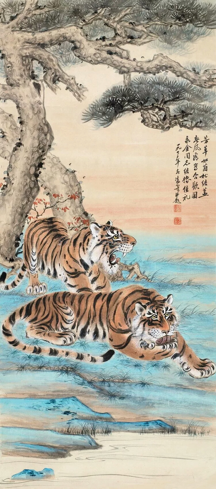 看慕凌飞虎虎生威画作令人叫绝