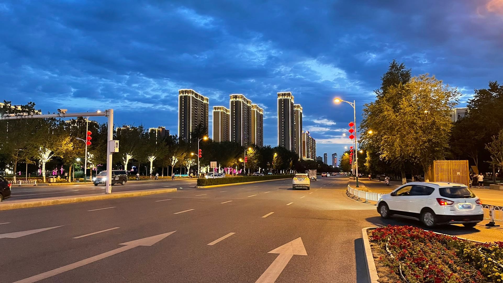 石河子的夜景