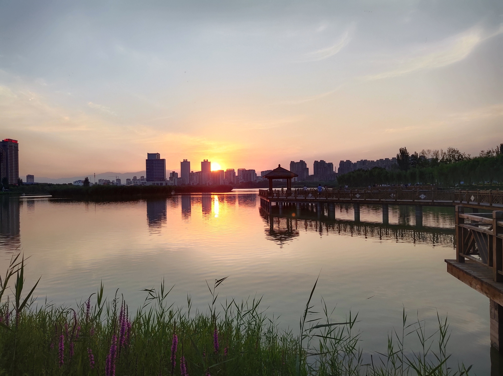 银川市金风区宝湖公园摄影