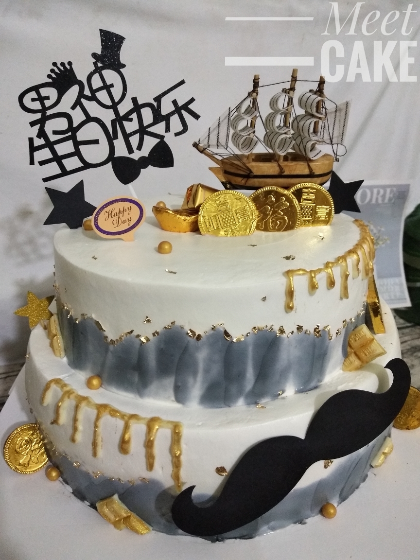 遇见meetcake艺术私房蛋糕生日蛋糕98元磅新鲜水果动物奶油清溪内可