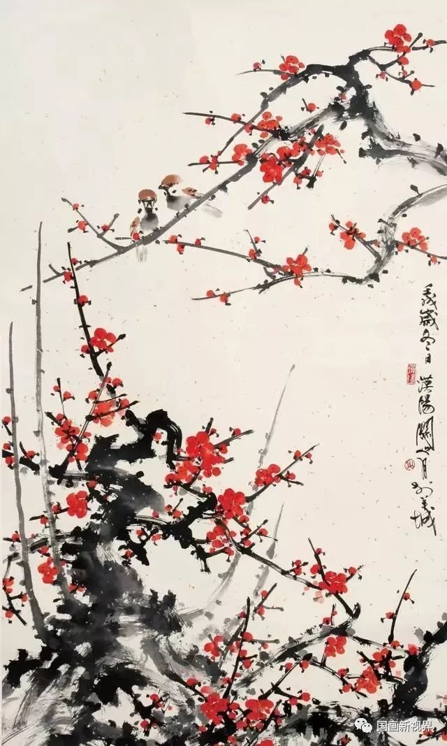 梅花唐代:崔道融数萼初含雪,孤标画本难.香中别有韵,清极不知寒.