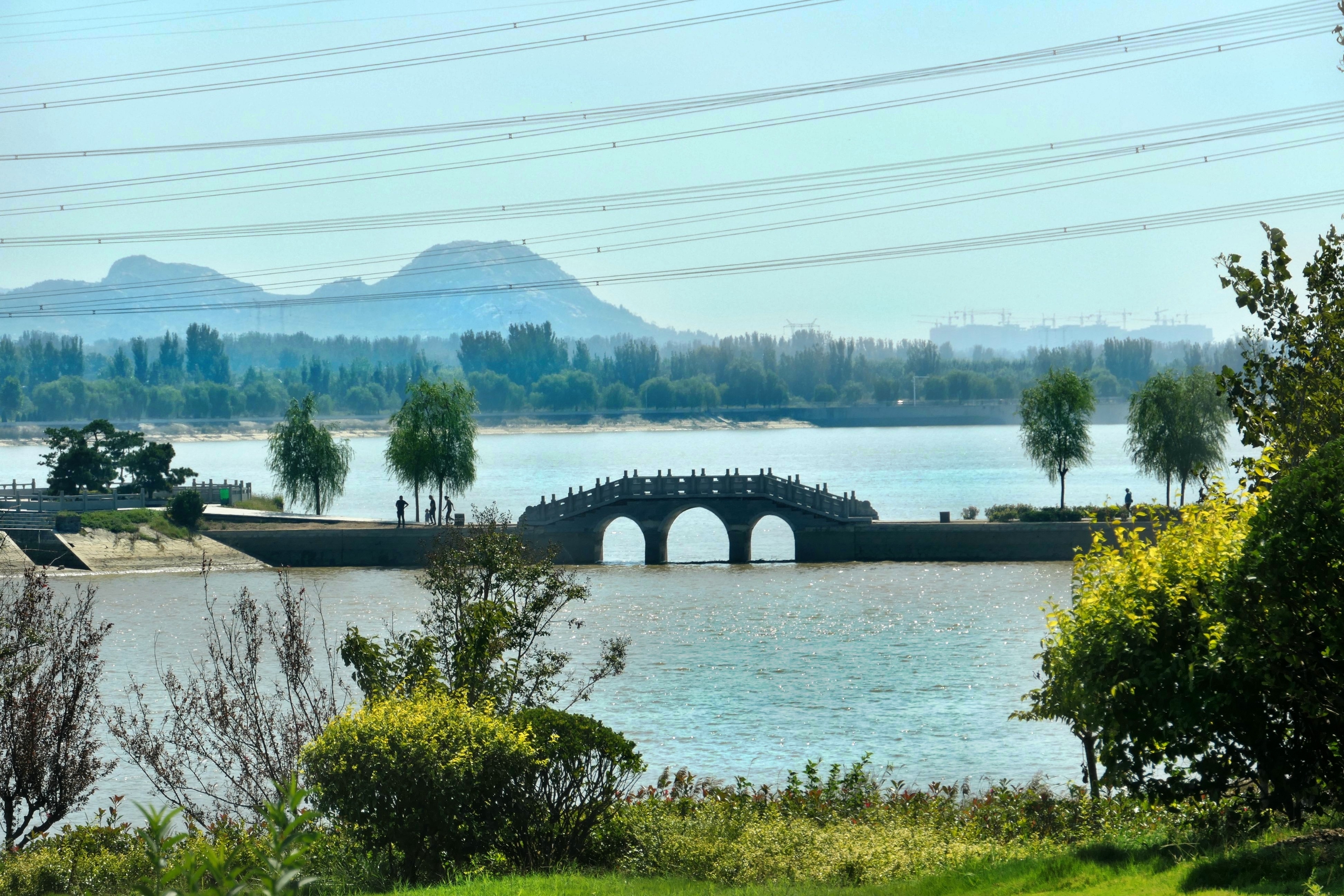 徂汶景区美景漫步泰安牟汶河湿地拍摄