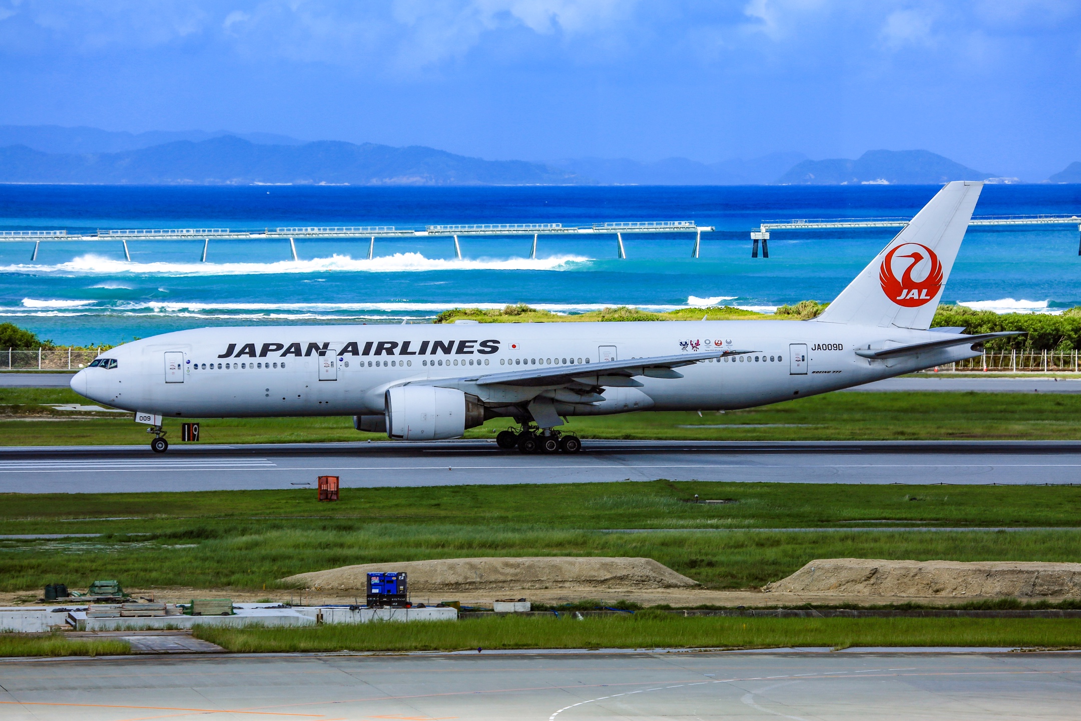 旅拍日本冲绳那霸国际机场的各型民航客机