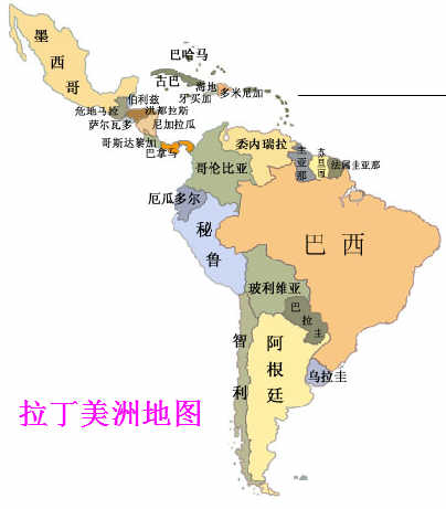 圭亚那,苏里南,厄瓜多尔,秘鲁,巴西,玻利维亚,智利,巴拉圭,乌拉圭
