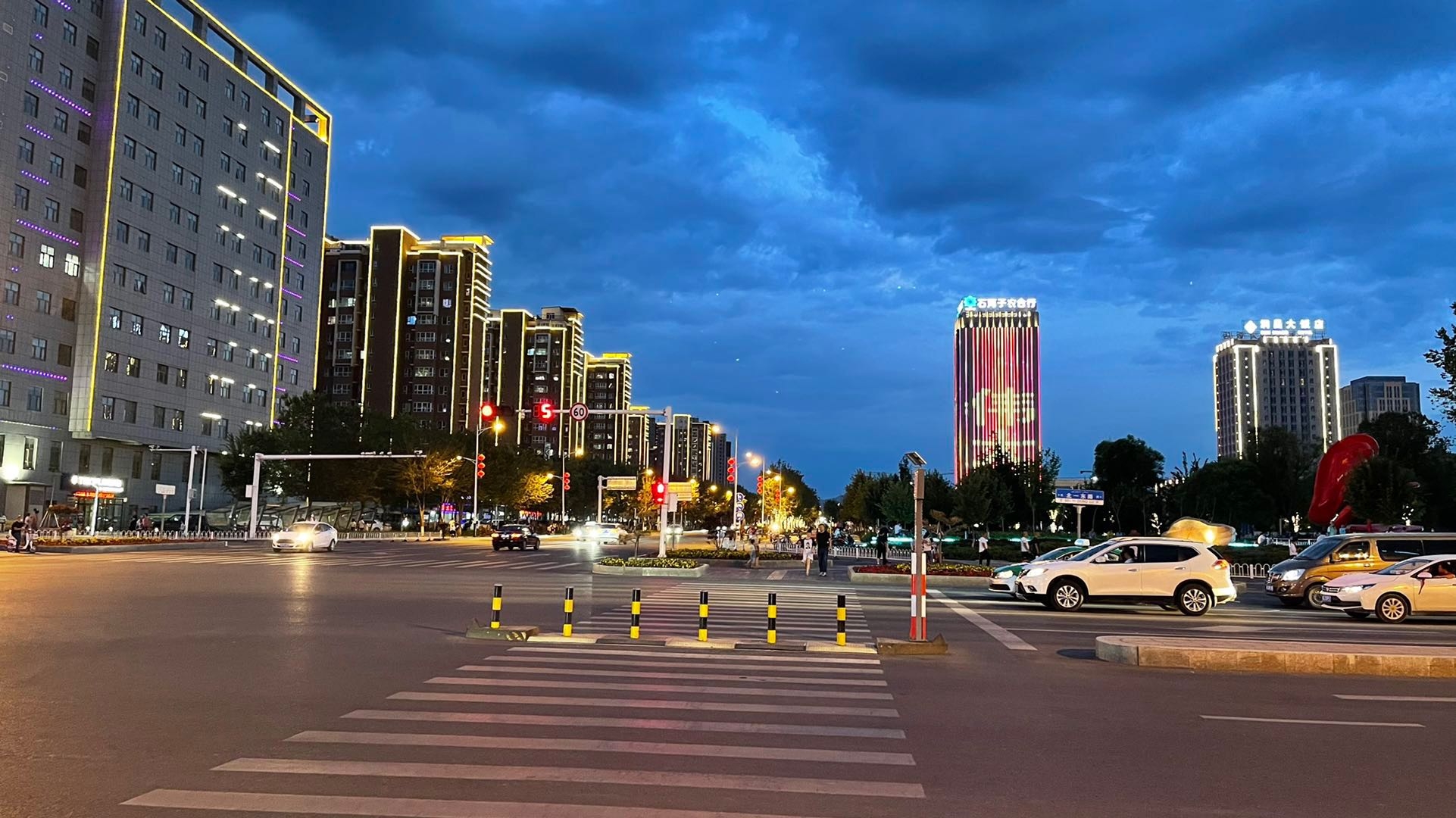 石河子的夜景