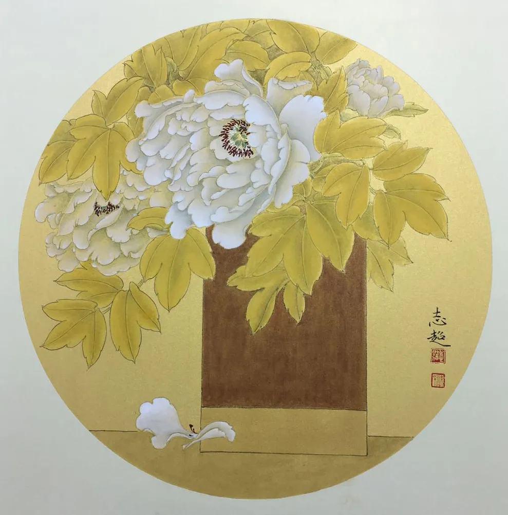 中国画坛掇英梁志超重彩工笔画集萃精选作品