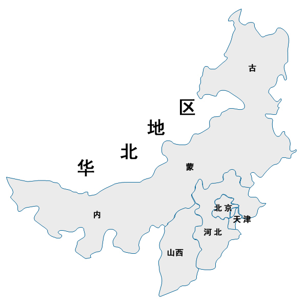 中国省级行政区轮廓图