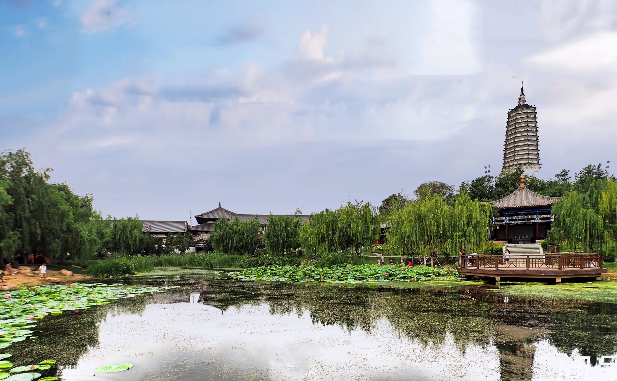 盛京八景之一塔湾夕照