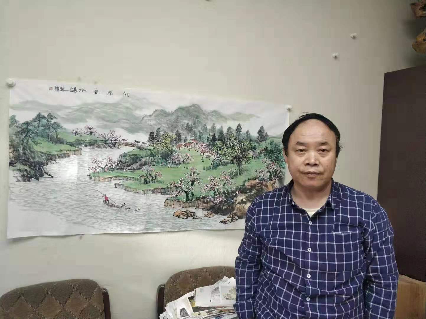 谢辉陕西省美协副主席山水画作品定制