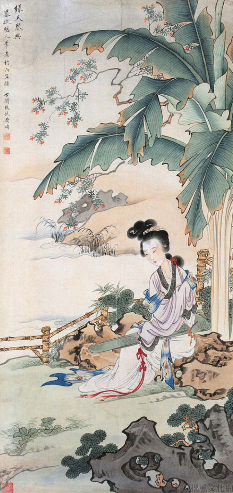 中国著名工笔画黄均大师仕女图精选画作赏析a篇