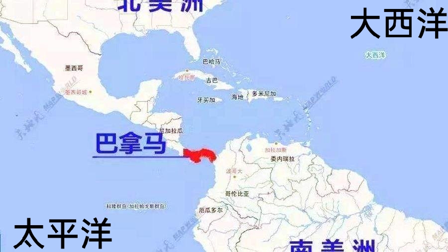 美洲国家地理位置速记