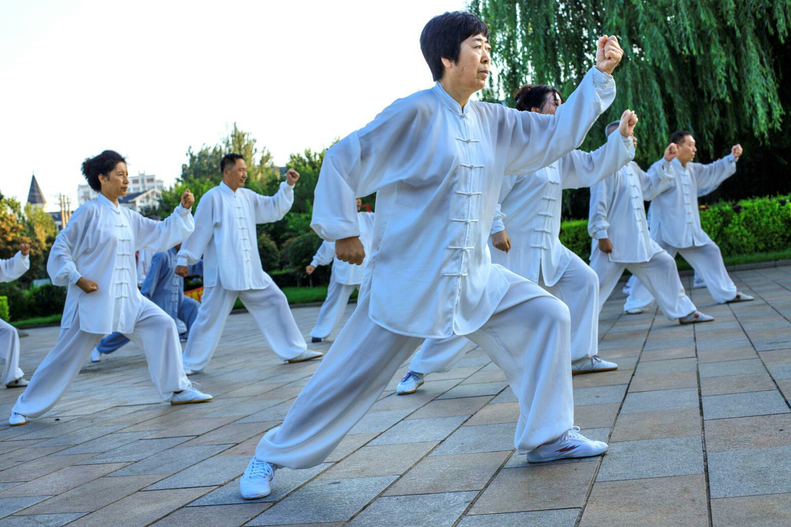 撷取丽影赞神功——摄影师拍摄太极拳