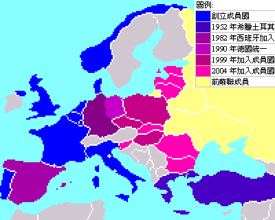 立陶宛,斯洛伐克,保加利亚,罗马尼亚和斯洛文尼亚等七国加入北约
