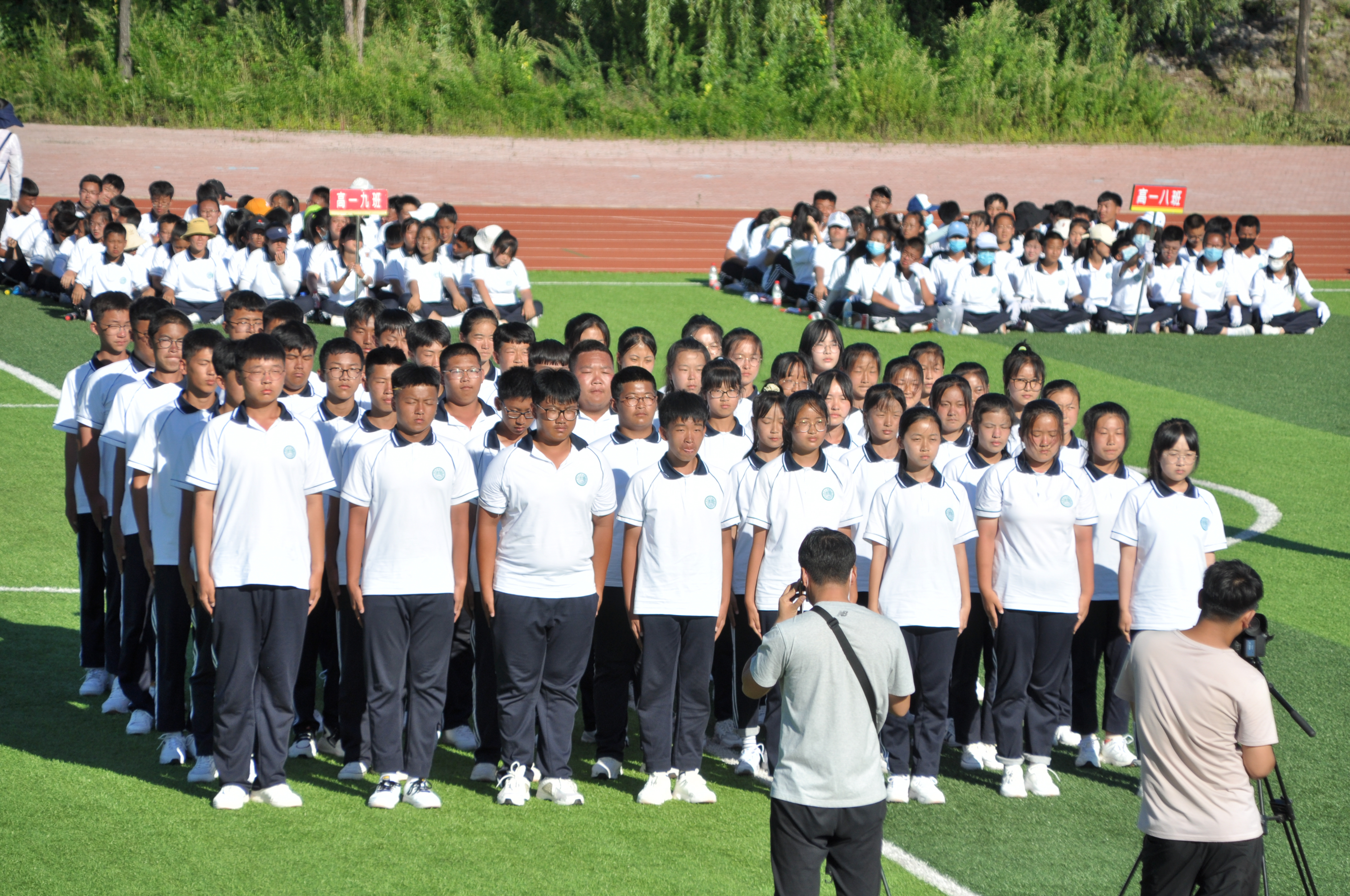 海林市高级中学高一新生军训