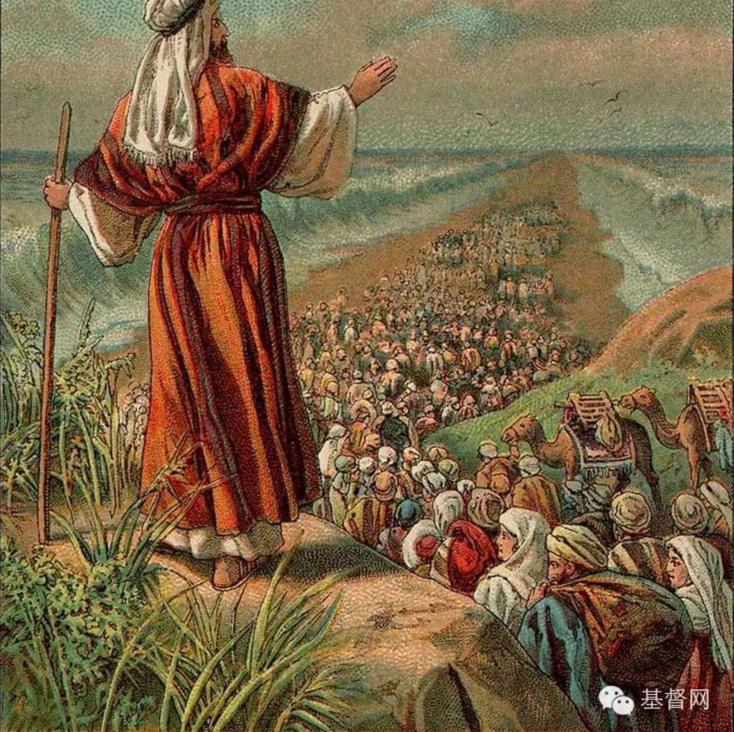 摩西带领犹太人离开埃及.