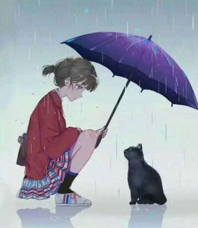 我想和你在雨中散步