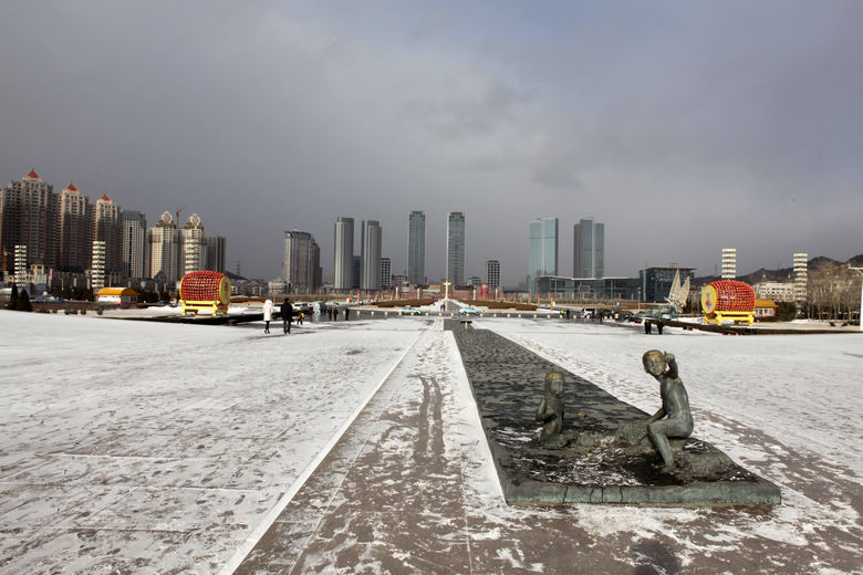 大连雪景