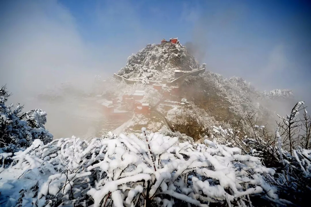 武當山雪景美