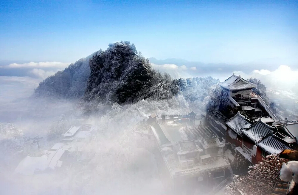 武当山雪景美