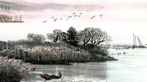 《江村晚眺》