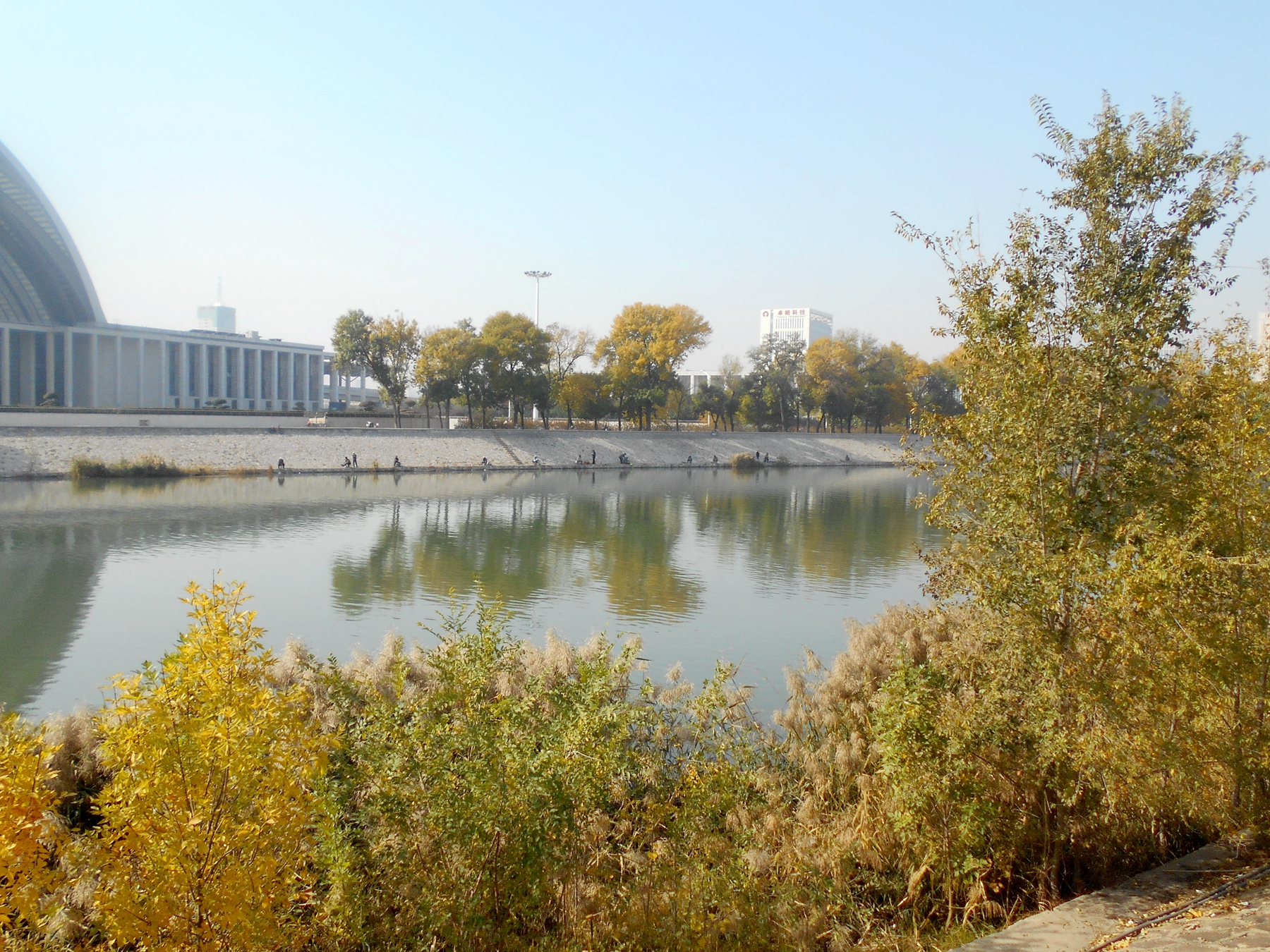 夕阳红骑行队河北三队骑游子牙河滨河公园