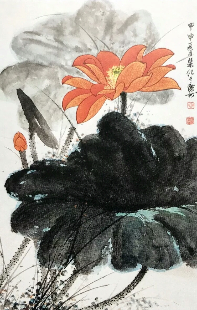 中国近现代画家梁纪花鸟画精选作品赏析