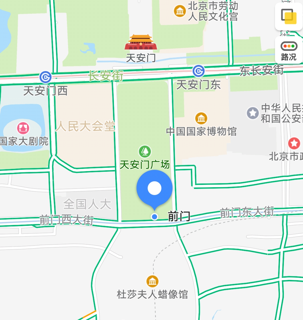 北京前门附近地图图片