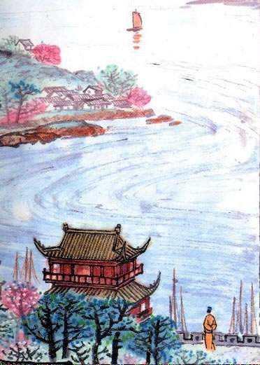 古诗新读故人西辞黄鹤楼烟花三月下扬州