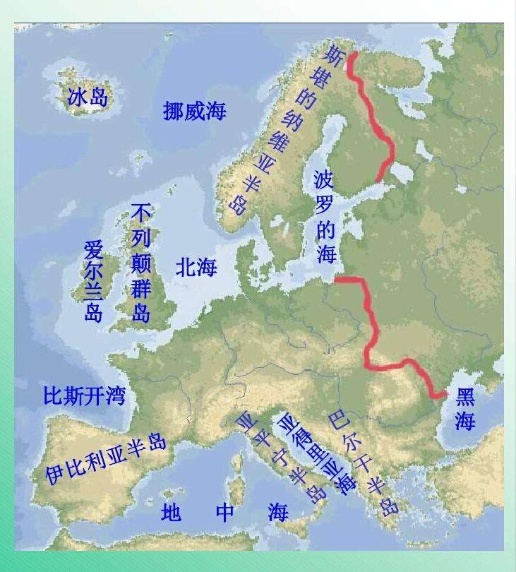 欧洲国家地理位置