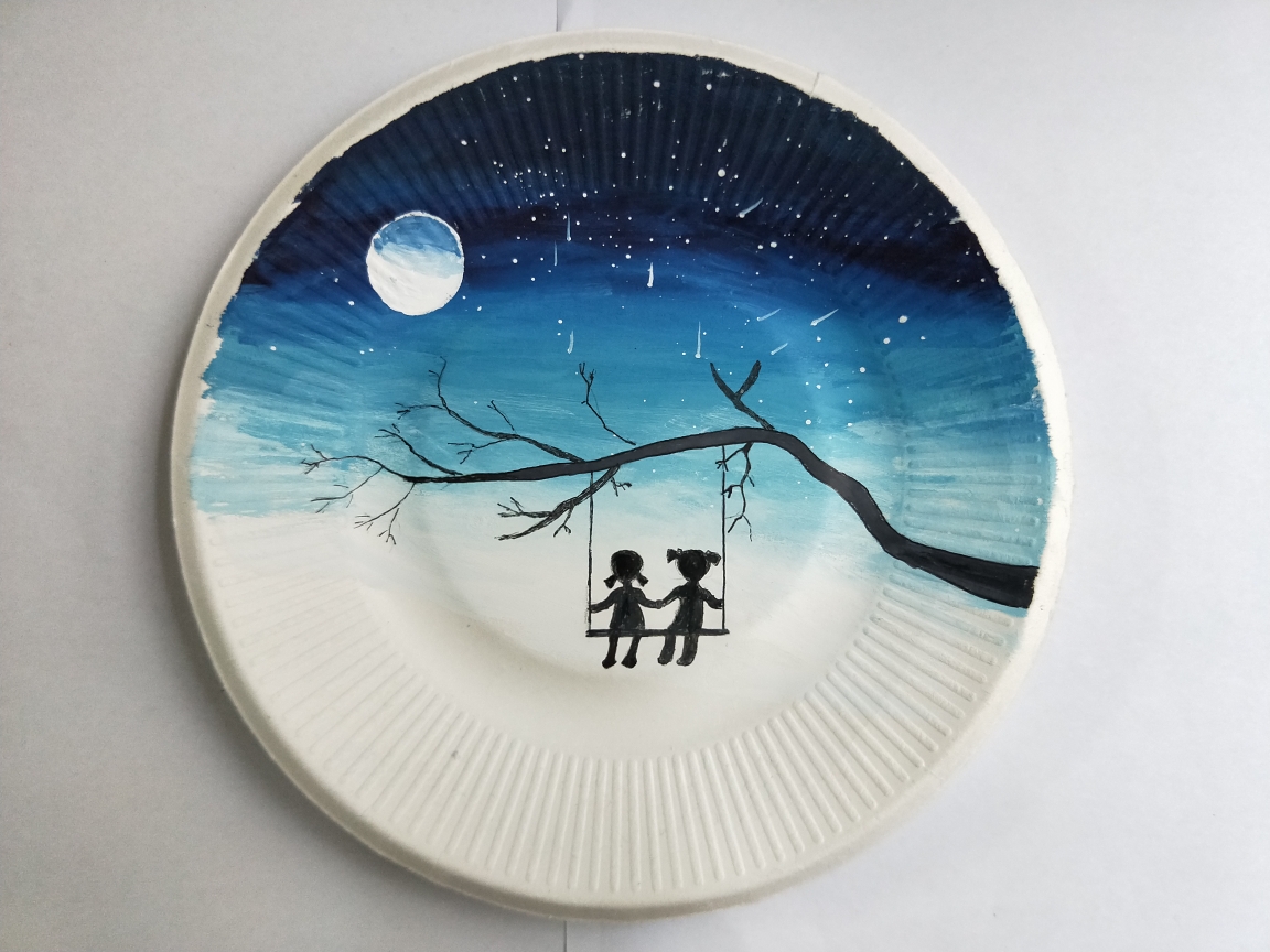 魅力纸盘八年级五班纹样设计优秀作品