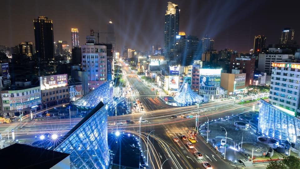 高雄市区的夜景