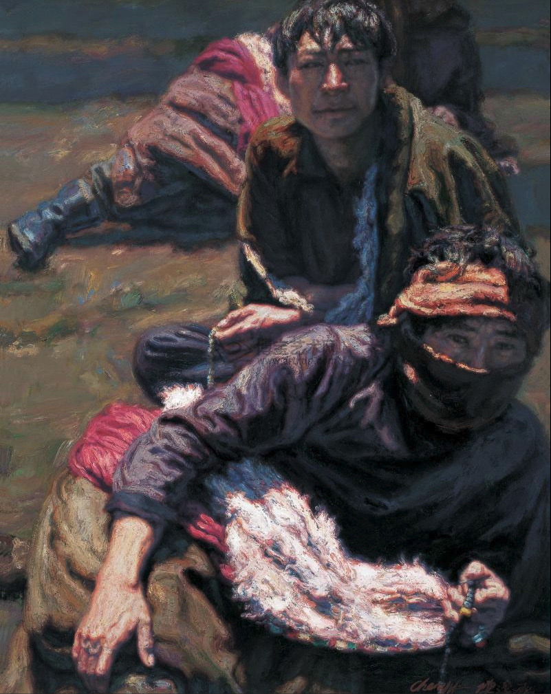 陈逸飞当年誉满上海,虽然另有夏葆元魏景山声名响亮,但逸飞较夏,魏二