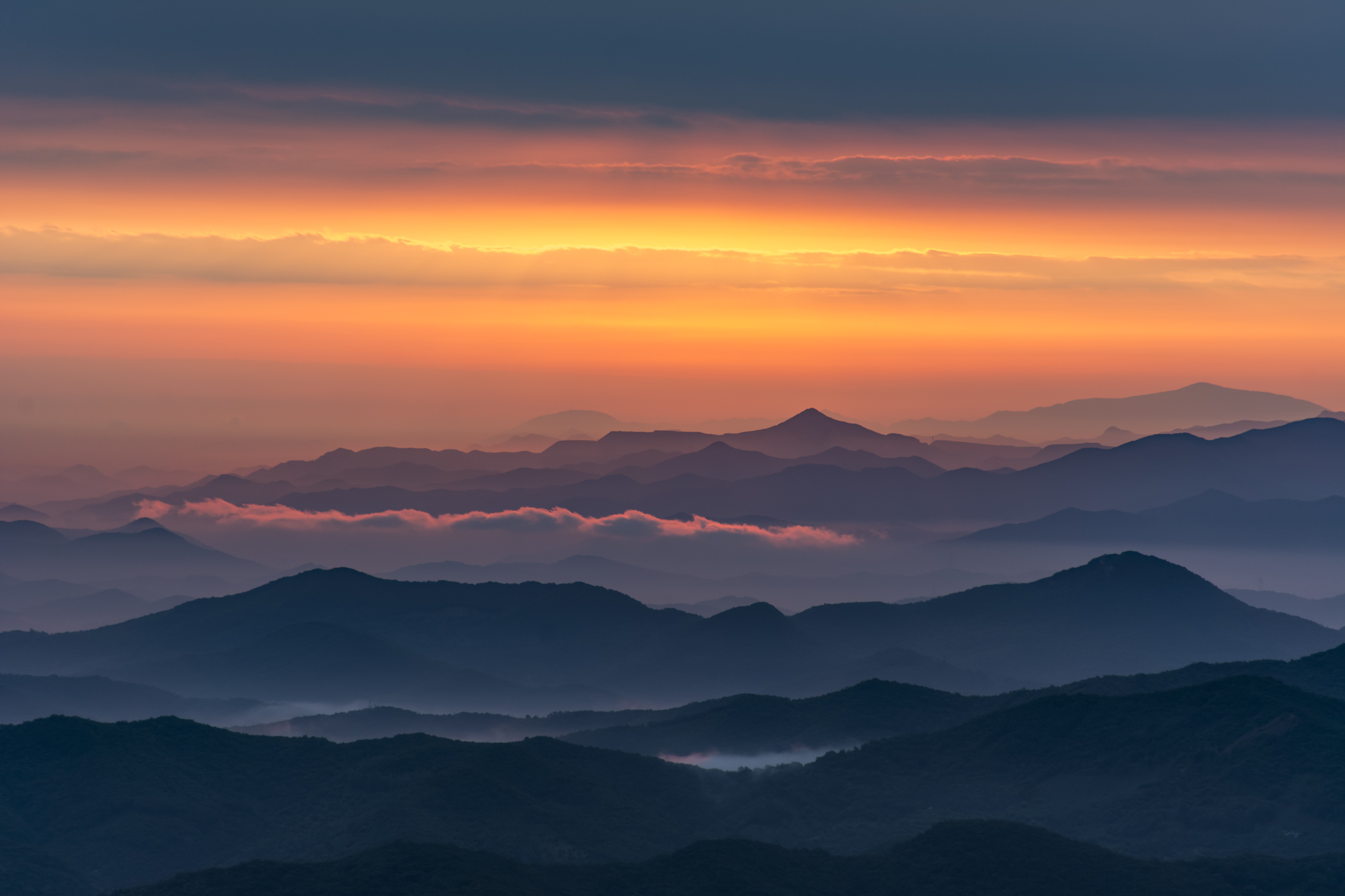 2020年6月27日千山日出美如仙境
