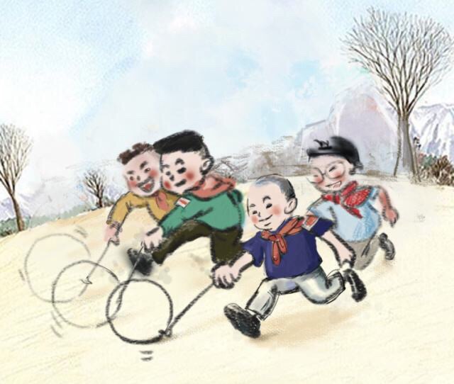 丢手绢,编花绳,跳长绳,拍皮球,七巧板6868等等都是爸爸妈妈小时候