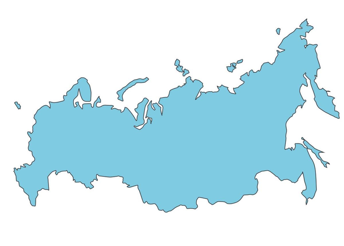俄罗斯地图轮廓图片