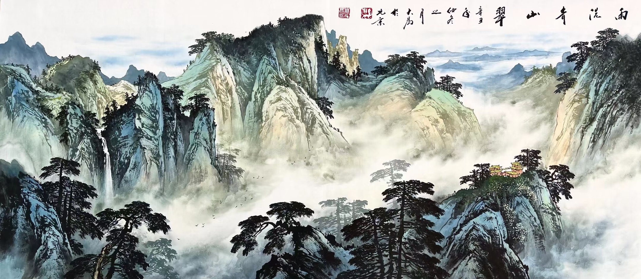 王大为的山水画,137187常以清逸潇洒,恬淡精致示人,画中的品格总是
