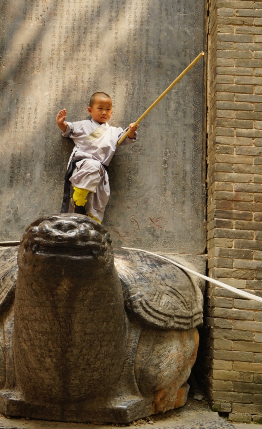 少林寺开始习武延波每天带着徒弟出门习武延波师傅把小石头当自己的
