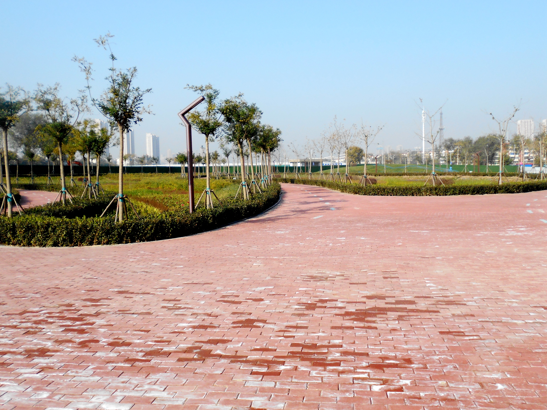 夕阳红骑行队河北三队骑游子牙河滨河公园