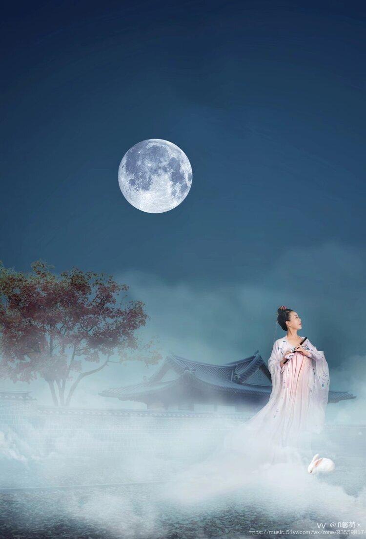 月儿圆圆洒清辉,乡思绵绵无绝期