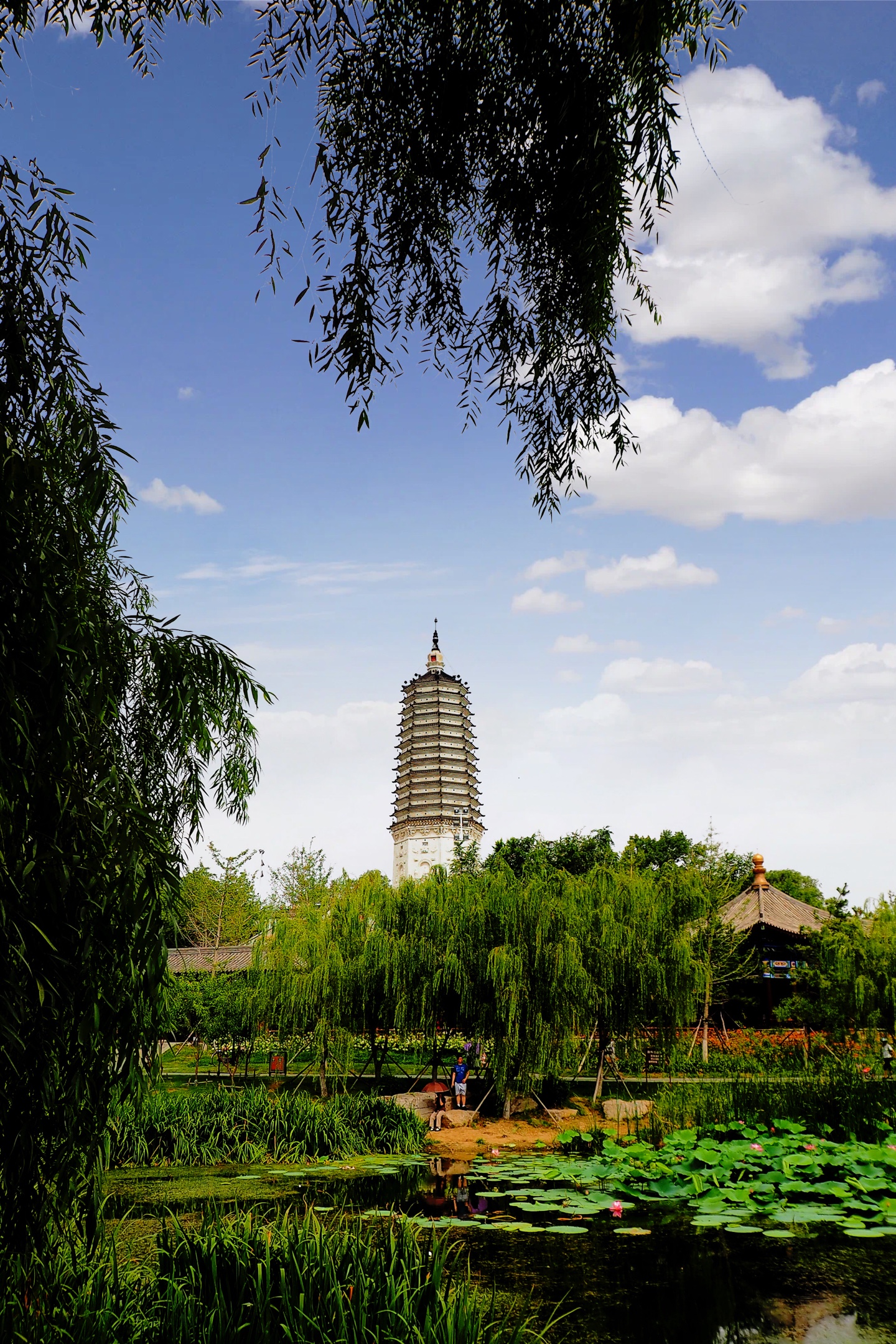 盛京八景之一塔湾夕照