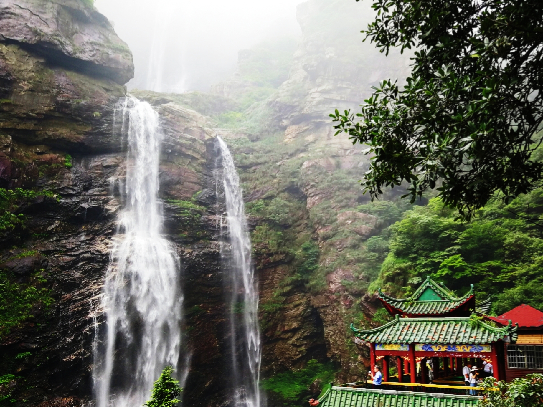 庐山三叠泉随手拍