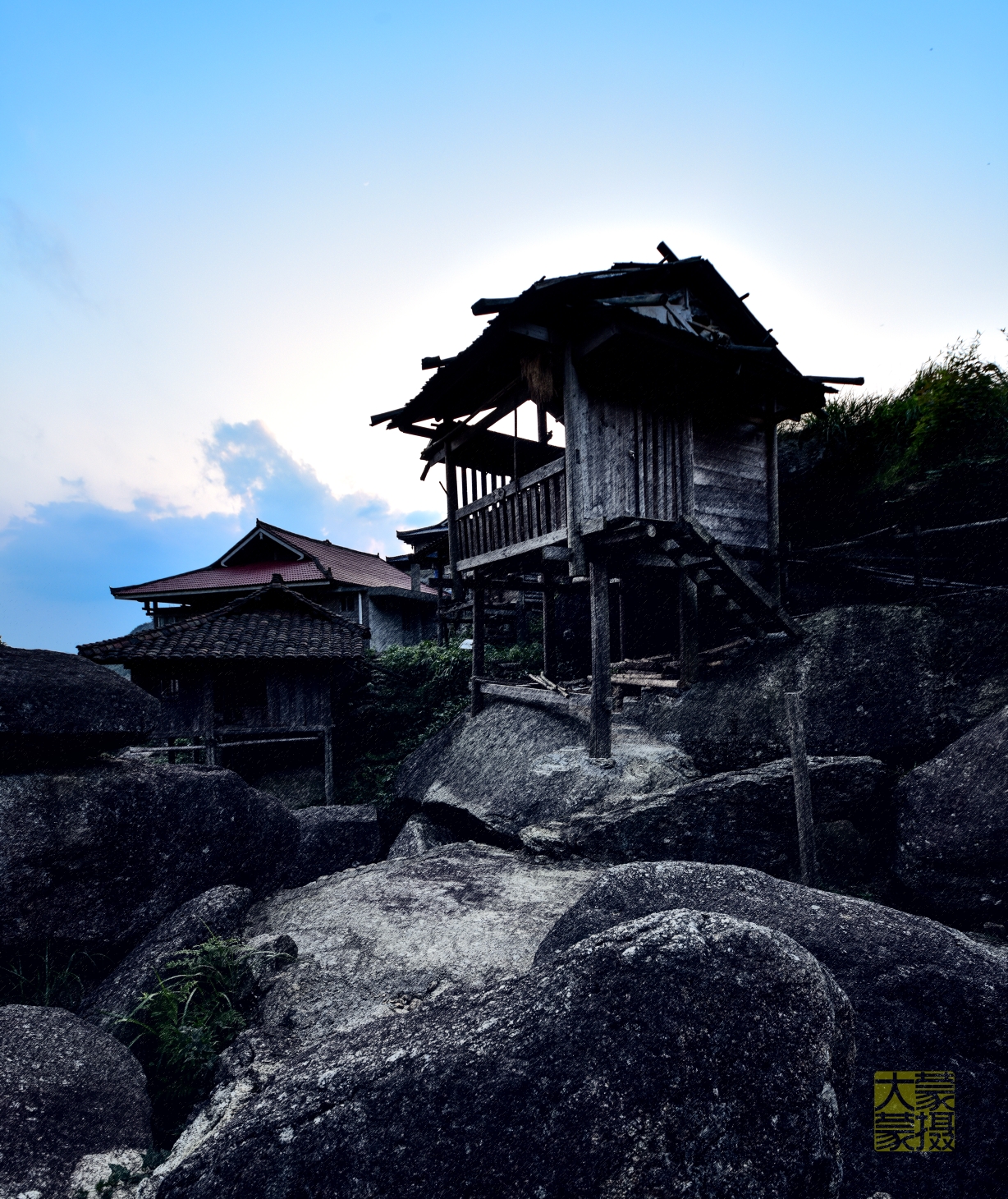 柳州风情青山寨探石上人家