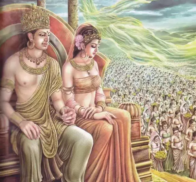 终日闷闷不乐,便为其安排了一件婚事,于是太子迎娶了美丽的耶输陀罗