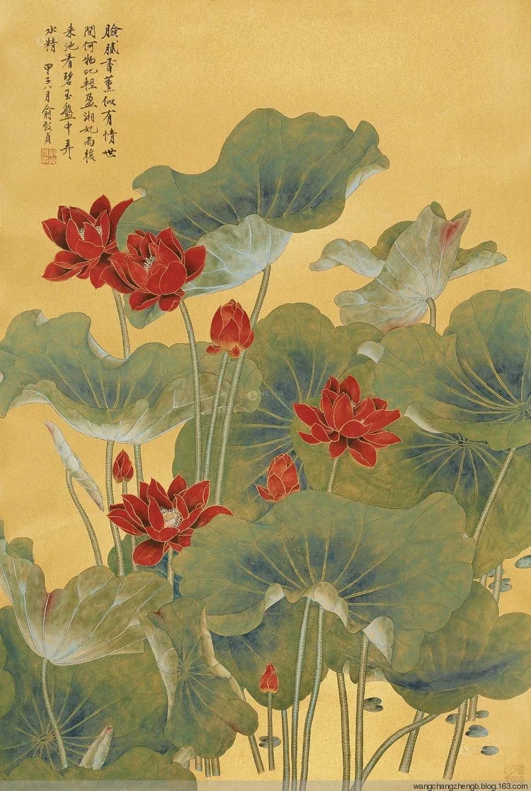 中国著名工笔画女画家俞致贞花鸟作品赏析