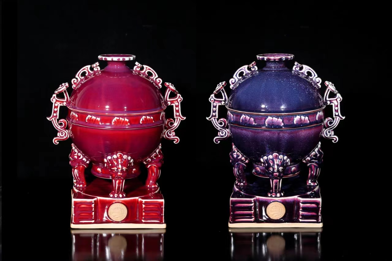 国礼钧瓷上合樽高丙建大师精心设计创作官方指定礼品